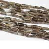 Natural Smoky Quartz Smooth Rectangle Beads Strand Length 14 Inches and Size 5mm to 9.5mm approx.